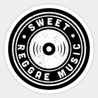 Vintage Sweet Reggae Music Sticker